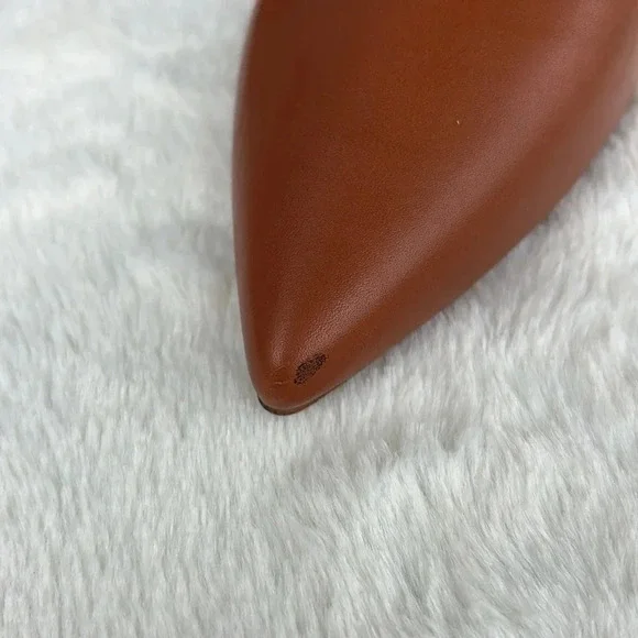 L'Agence EUC Women Jeannie II Pointed Toe Brown Leather boots size EU 42 - Picture 9 of 9